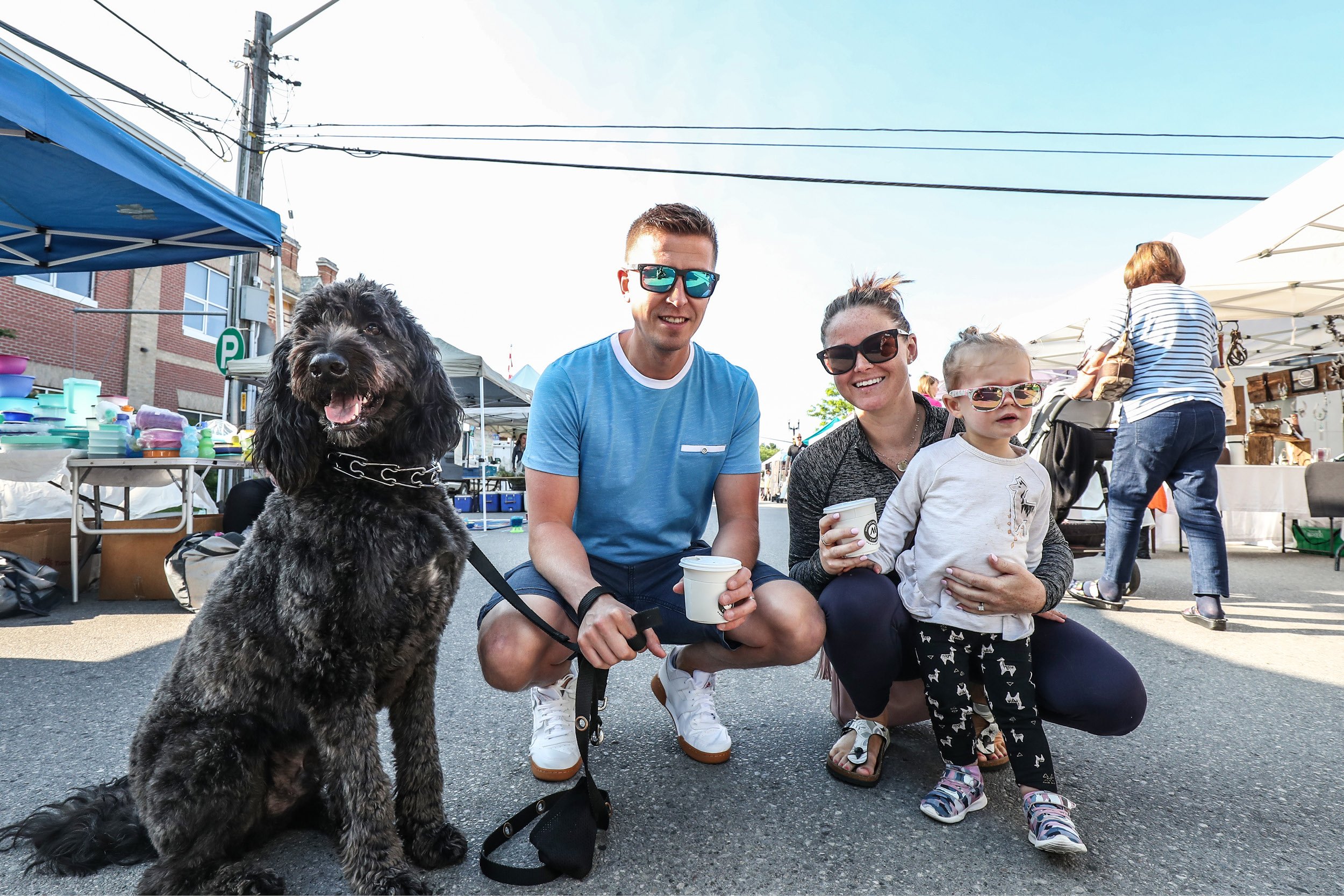 Family at the Farmers' Market